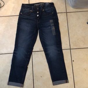 American Eagle multi button denim jeans